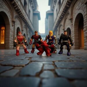 Imaginext 2001 King Arthur King Braveheart Battle Knight Figures Red Dragon 2.5”